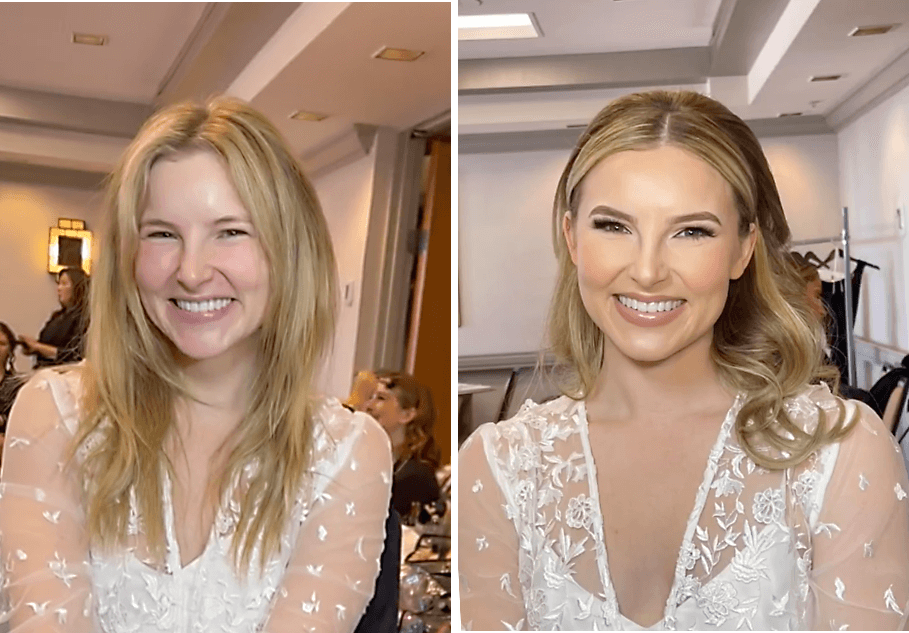 Soft Glam Wedding Makeup Makeover