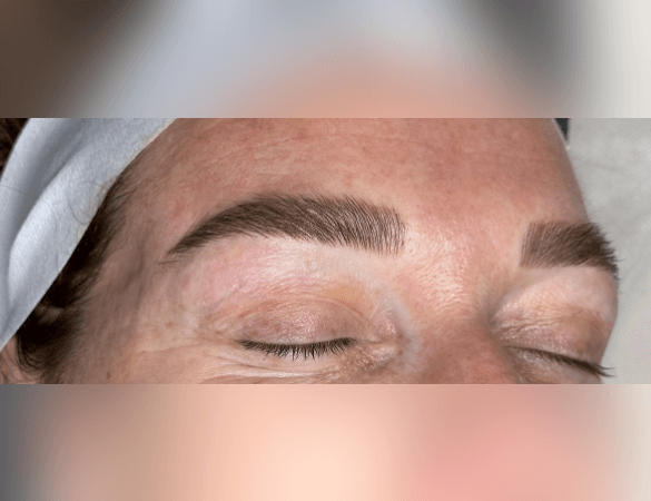 Natural Brow Shaping & Microblading Results